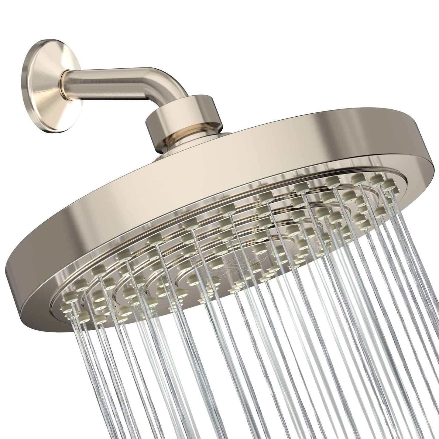 Water Saving Shower Head - Brushed Nickel - High Pressure and Low Flow