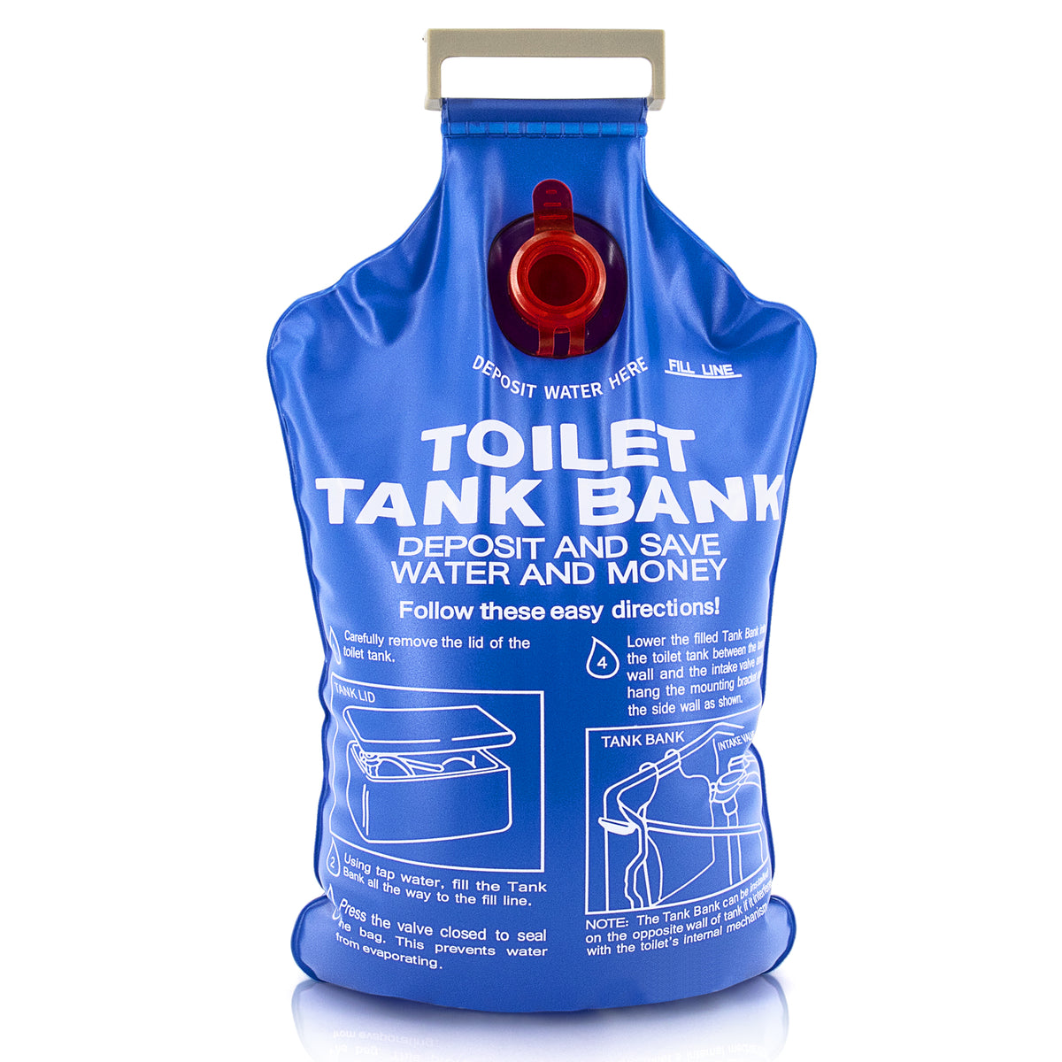 Toilet Tank Bank Water Saving Device - Reduce Flush Volume (1-Pack ...